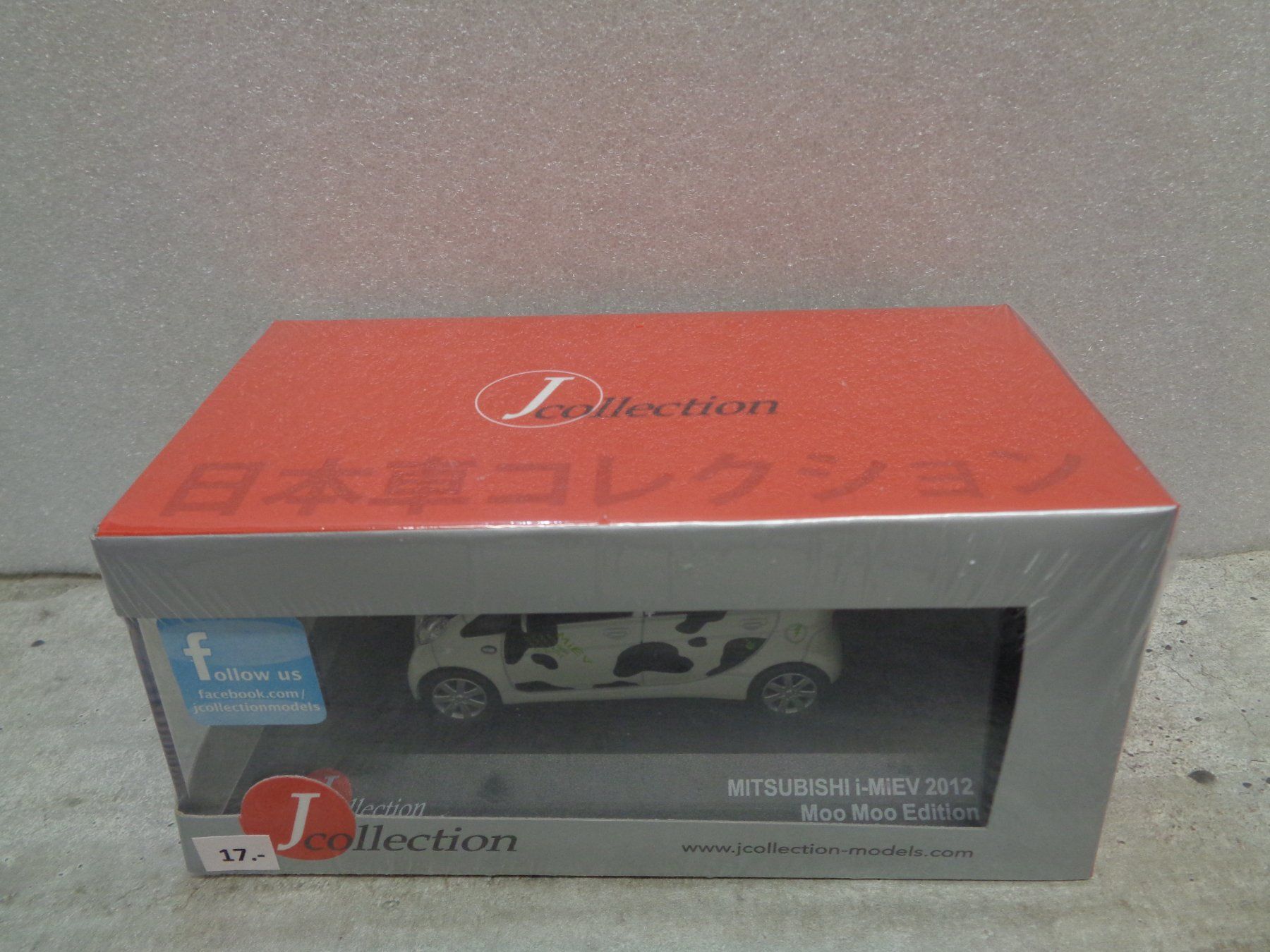 Mitsubishi Modellini d'auto: Jcollection 1:43 Mitsubishi I-Miev 2012 Moo Moo – Nuovo e nell'imballaggio originale da Reconvilier venduto da rallycar 3