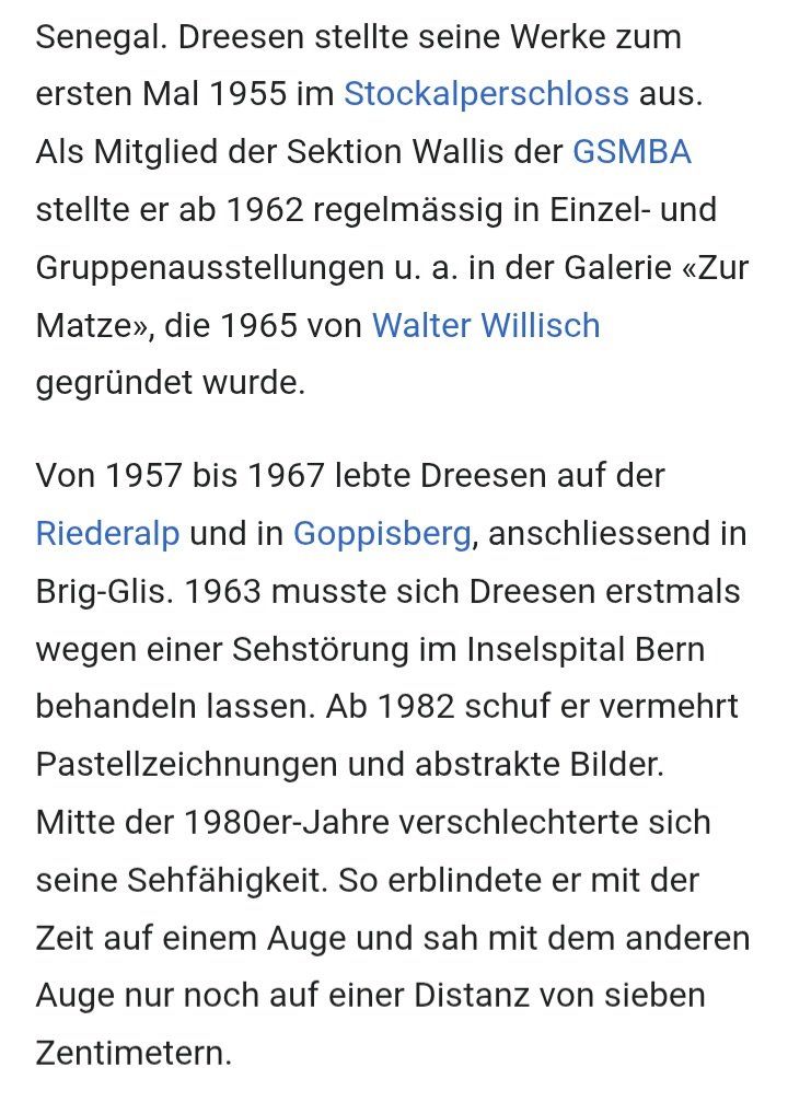 Gemälde: Willi Dreesen Brig " Blumen-Stillleben 1957 " – Gebraucht aus Thun von Treff.....e 2