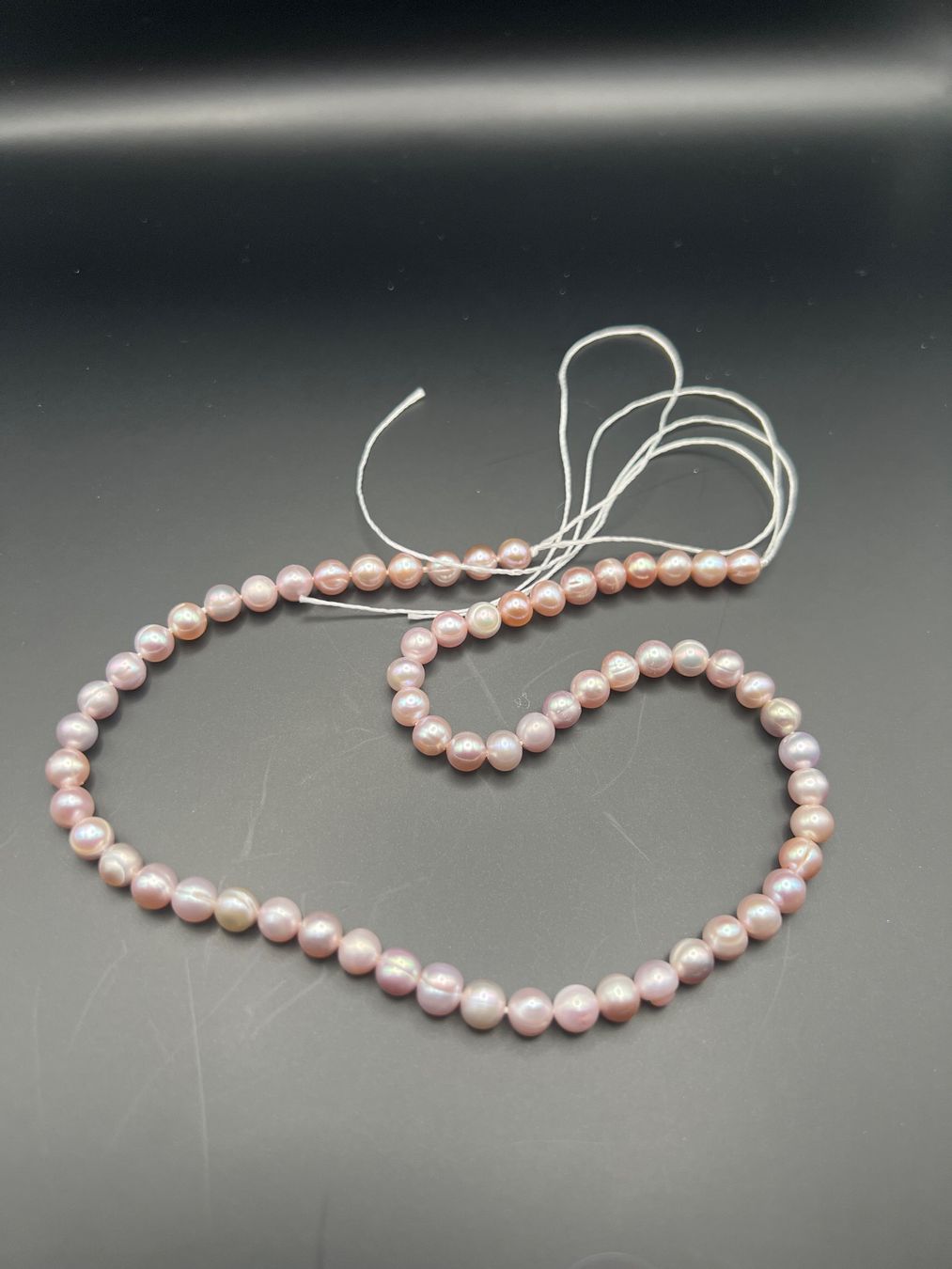 Perle (finte): Perlenkette rosa Perlen echten Süsswasserperlen 35cm – Usato da Uznach venduto da Ya_x7x6