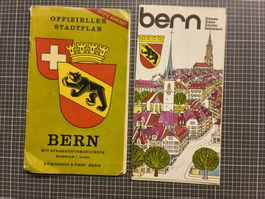 SET offizieller Stadtplan Bern +  vintage Prospekt 1962