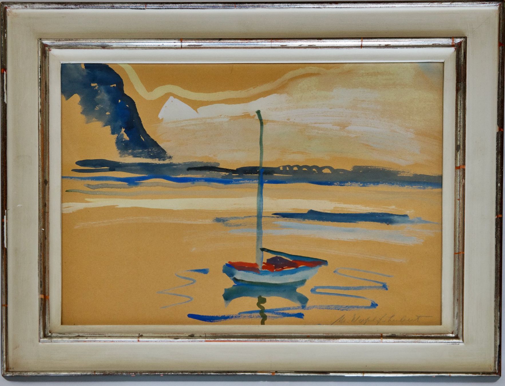 Dipinti: Segelboot, Aquarell, signiert – Usato da Hagenbuch ZH venduto da Consus 1