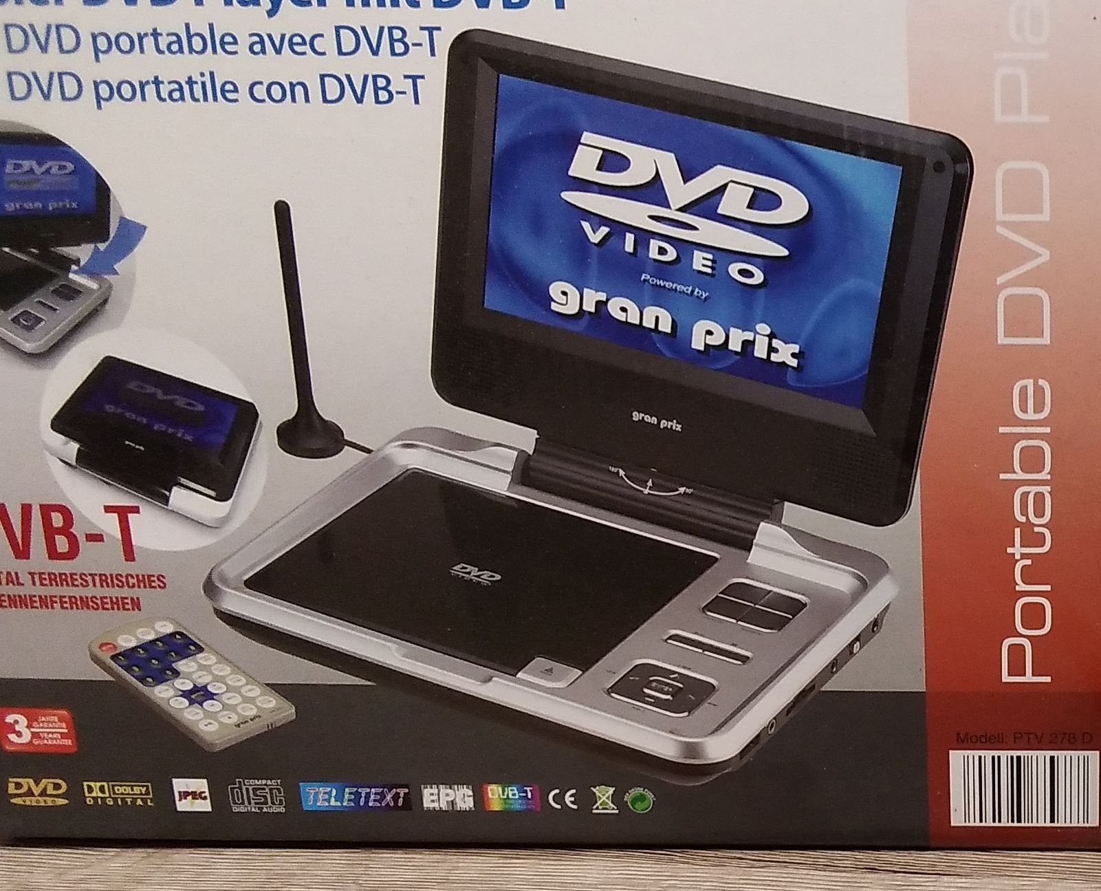 Tragbarer DVD Player mit DVB-T - Ideal für Unterwegs! (Gebraucht) in ...