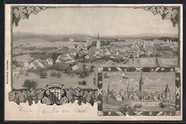 AK Bülach, Totalansicht der Stadt, 1907