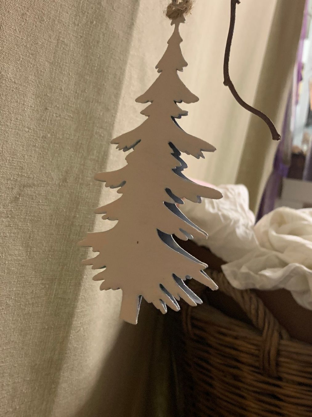 Alle Dekorationen: Weihnachtsbaum Anhänger beige mit Glimmer – Neu (gemäss Beschreibung) aus St. Gallen von Miousch 2