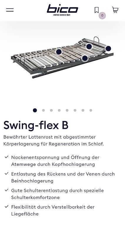 Reti a doghe: Lattenrost Bico swing flex – Usato da Eschlikon TG venduto da Elija_ 2