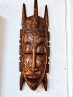 Afrikanische Holzmaske Wanddeko Tribal Maske Vintage