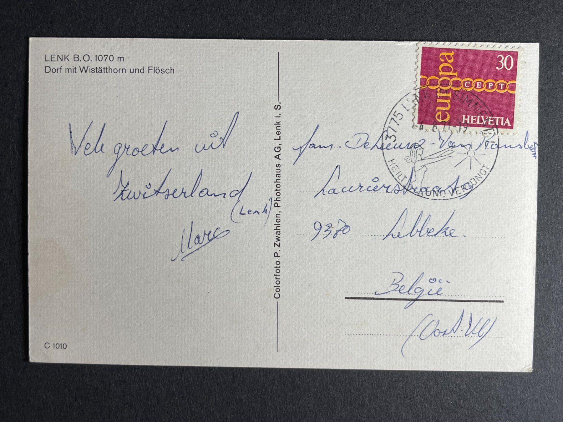 Cartoline postali: Lenk Dorf – Usato da Steg VS venduto da danwer74 1