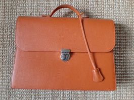 Melette orange 100%cuir