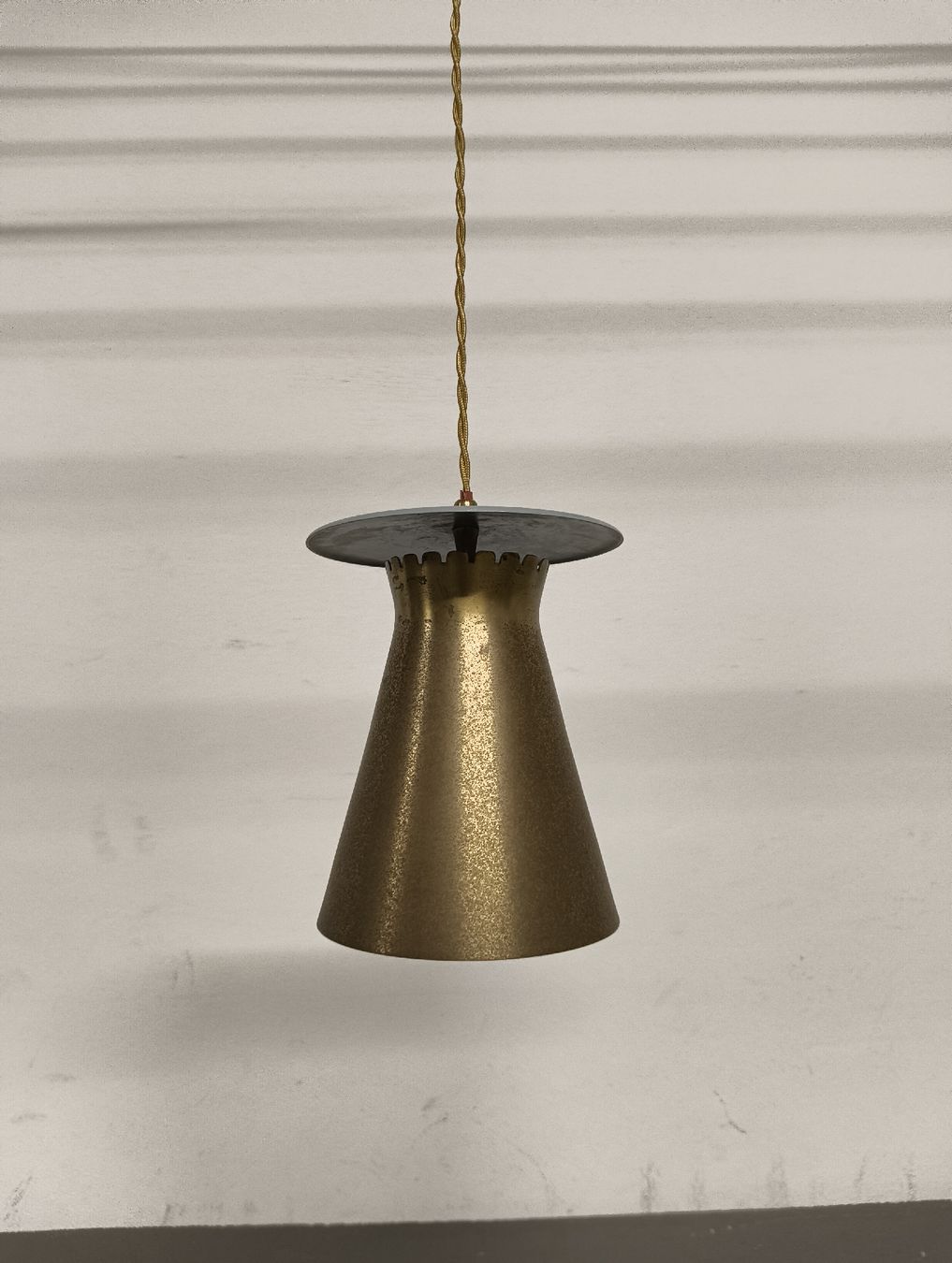 Lampadari & plafoniere: 50er Jahre Messing Deckenlampe Dr – Usato da Zürich venduto da BK8000
