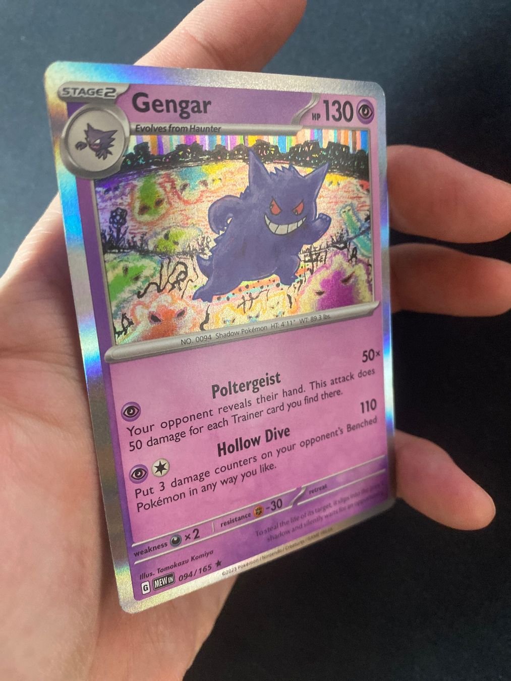 Pokémon Carte collezionabili: Gengar 94 Holo - MEW 151 - EN – Nuovo (secondo la descrizione) da Hausen AG venduto da Shrade 1