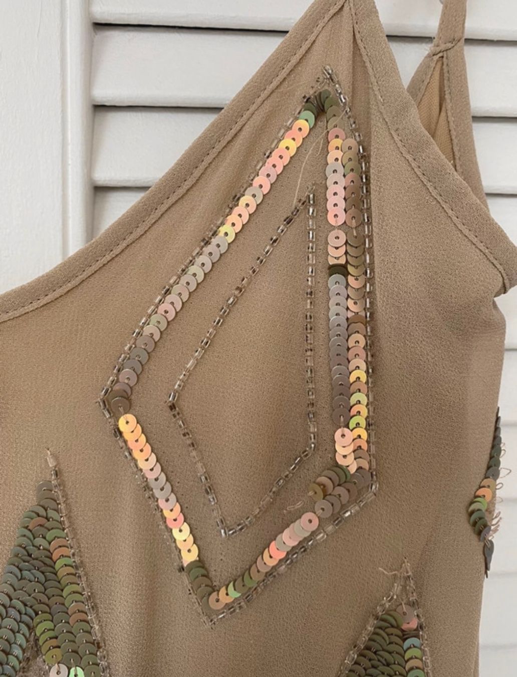 Kleider: Paillettenkleid Farbe Beige – Gebraucht aus Uster von Monika_OB 2