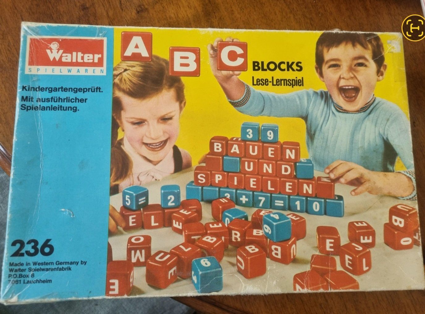 Spiele: Jeu vintage Walter ABC blocs – Gebraucht aus Fribourg von jarmilka
