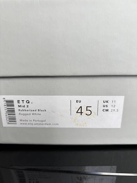 Scarpe da uomo: ETQ Mid 2 Black (size EU 45) – Nuovo e nell'imballaggio originale da Pregassona venduto da samdl518 3