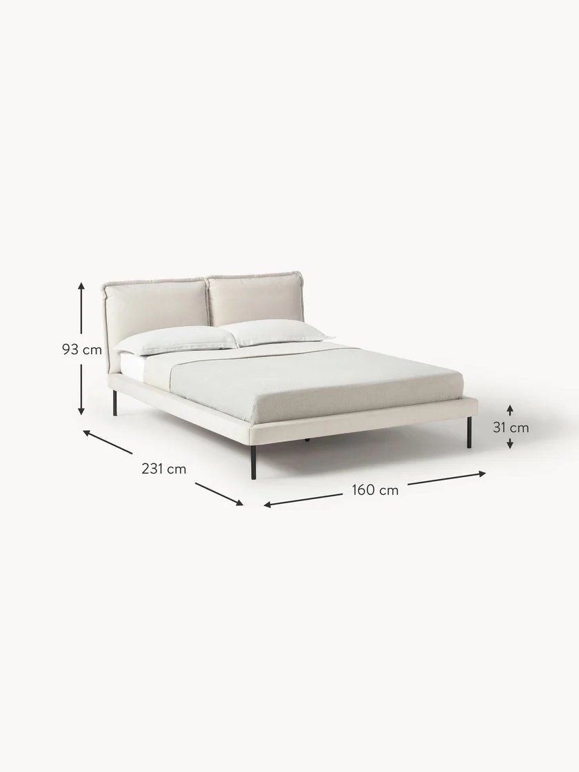 Westwing Letti: Westwing Polsterbett Amelia 140x200 – Usato da Glattpark(Opfikon) venduto da Sunnyy1 7