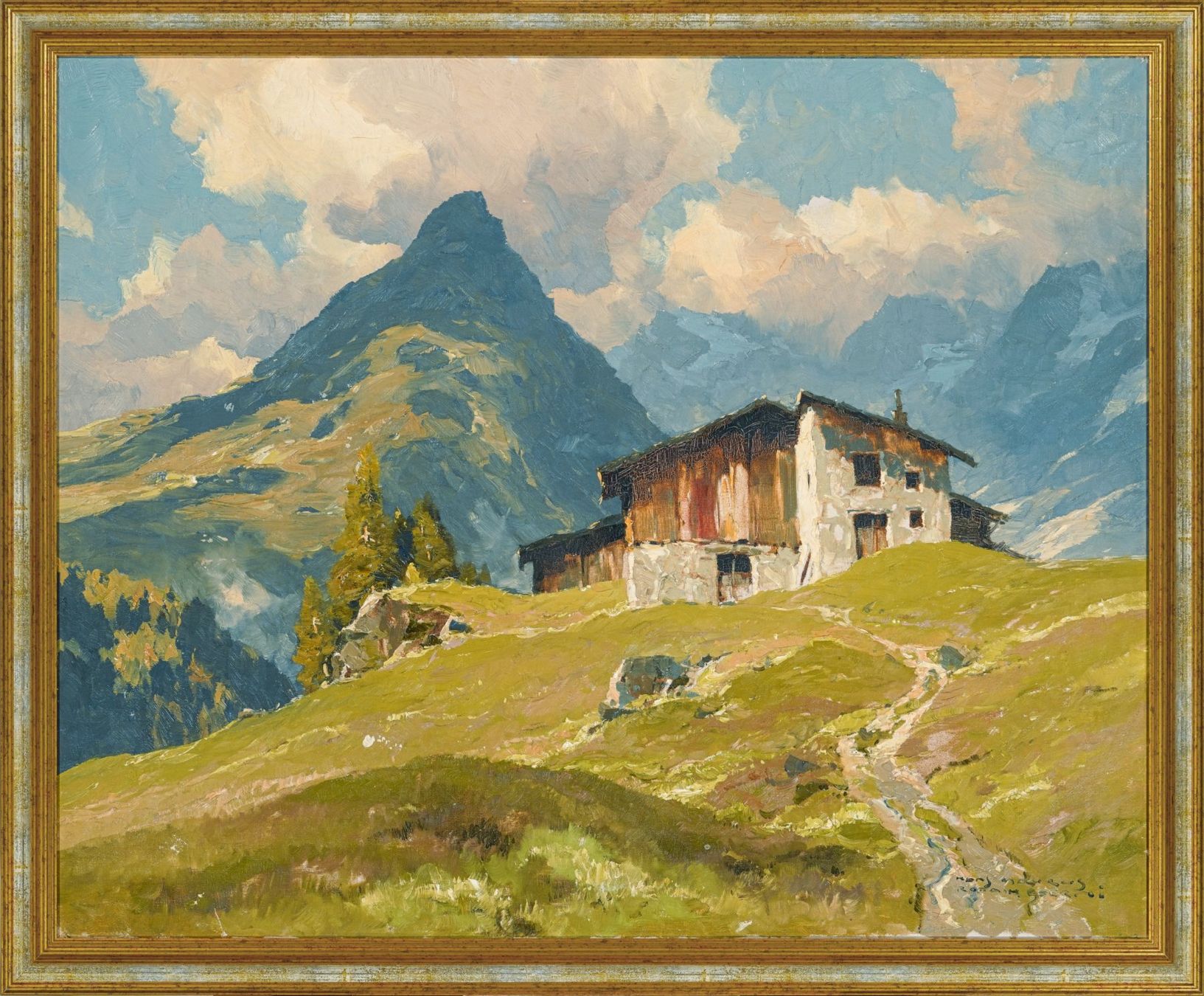 Dipinti: Hans Maurus (1901-1942): Im Engadin – Usato da Meilen venduto da Anonymous3