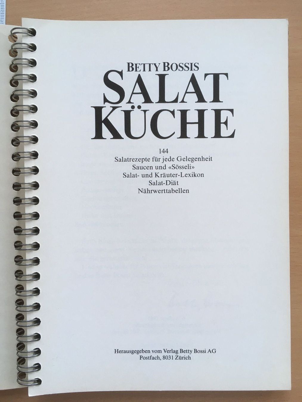Bücher: Salat Küche; Betty Bossi – Neu (gemäss Beschreibung) aus Grenchen von Kogi7 1