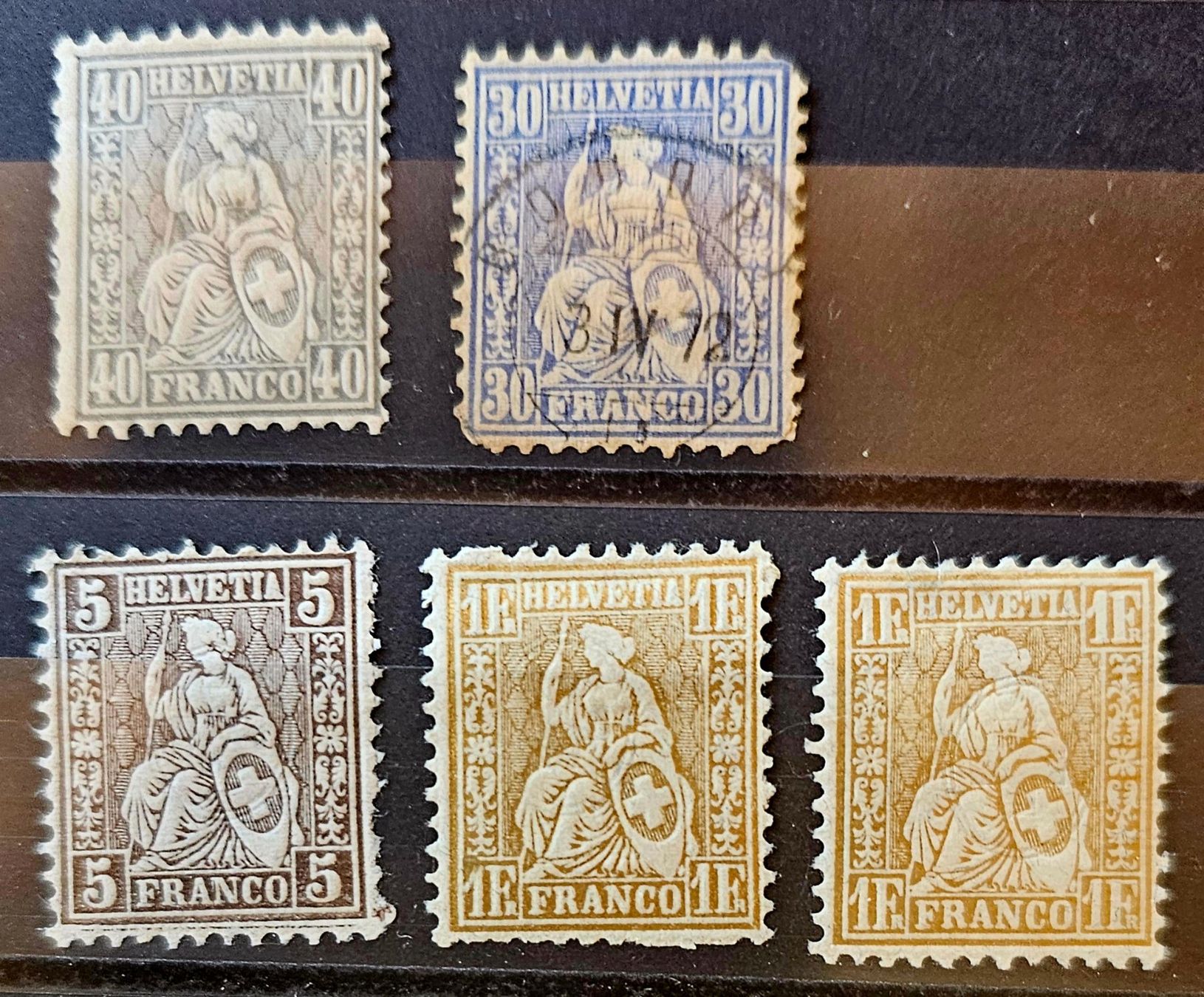 Alle Briefmarken: Einige sitzende Helvetia – Neu (gemäss Beschreibung) aus Les Valettes von Nuba1