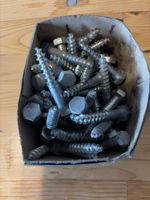 Holzschrauben Sechskant  60mm lang ohne Kopf Dicke ca 10 mm