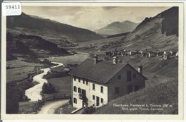 Gasthaus Vardaval b. Tinzen - Blick gegen Tinzen, Savognin