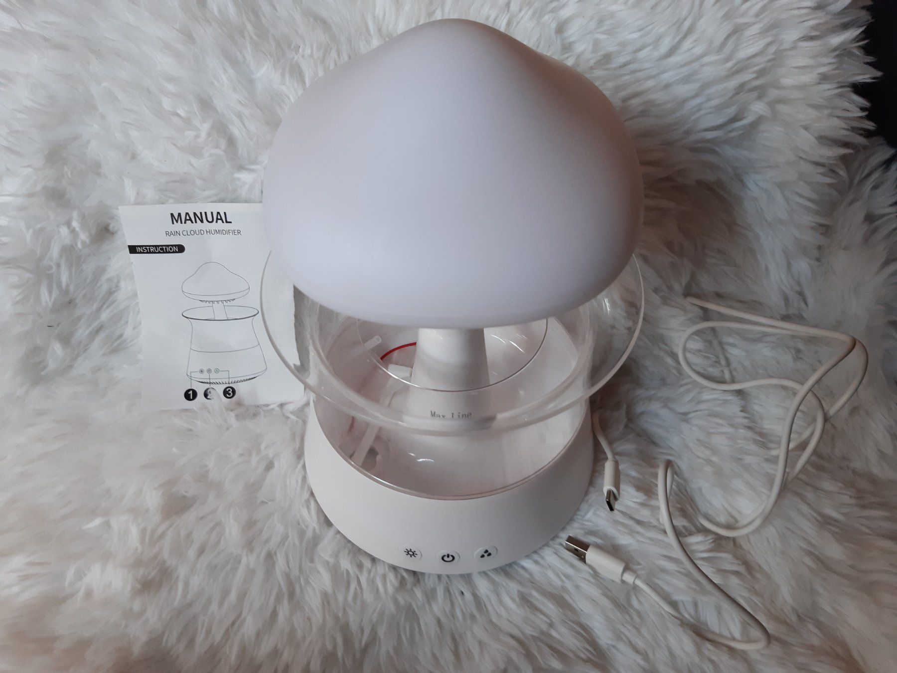 Luftbefeuchter: regentropfen luftbefeuchter mit led – Gebraucht aus Toffen von Gwunderegge77