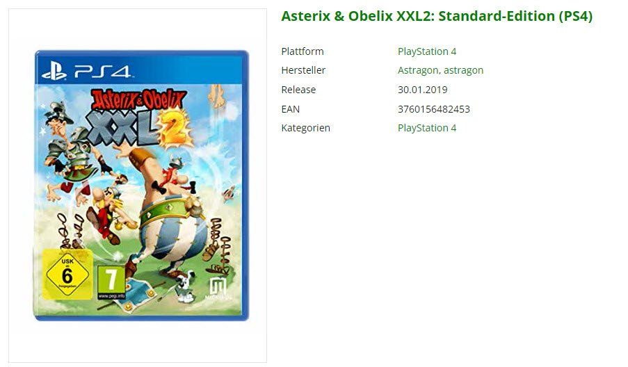 Giochi: Asterix & Obelix XXL2: Standard-Edition (PS4) – Usato da Buchrain venduto da Sssschaller