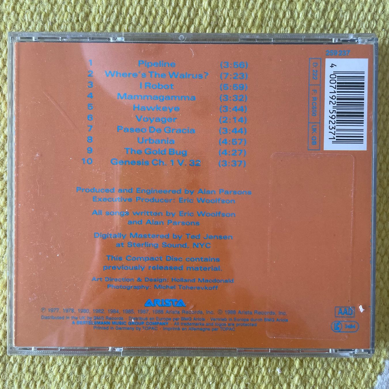CD: ALAN PARSONS PROJECT-THE INSTRUMENTAL WORKS – Usato da Rorschacherberg venduto da CD-Roli 1
