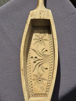 altes Holz Buttermodel, Butterform handgeschnitzt