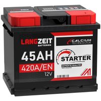 LANGZEIT Autobatterie 12V 45Ah