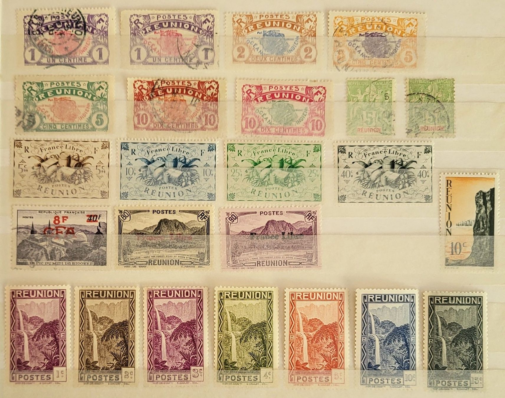 Tous les timbres: Reunion, Lot – D'occasion à Castione par Rx-stamps