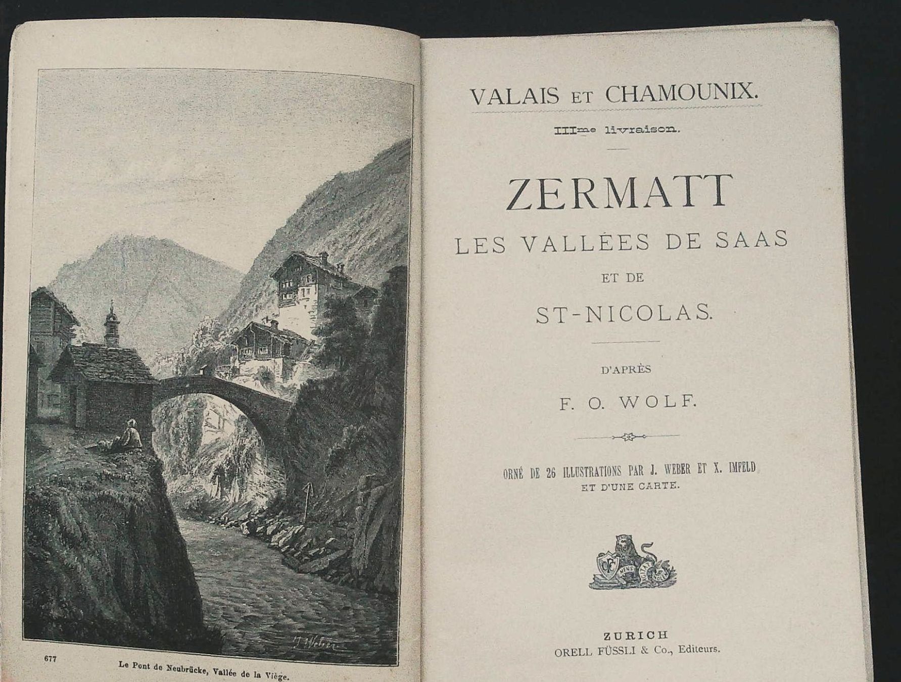 Incisioni: Zermatt  Wanderbild um 1885 – Usato da Rafz venduto da Helvet32 1