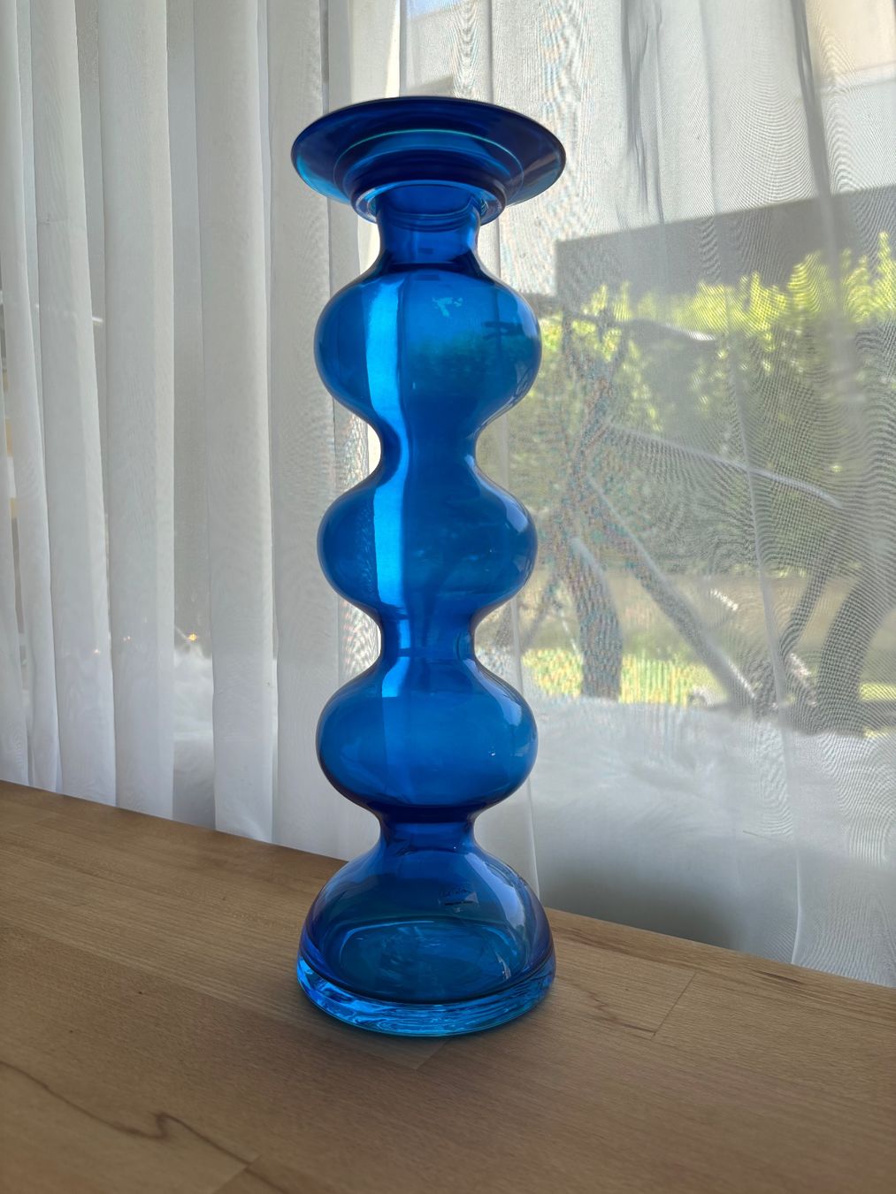 Ikea Portacandele: Vintage IKEA blue candlestick by Anne Nilsson – Usato da Steinhausen venduto da ChromeVintage 1