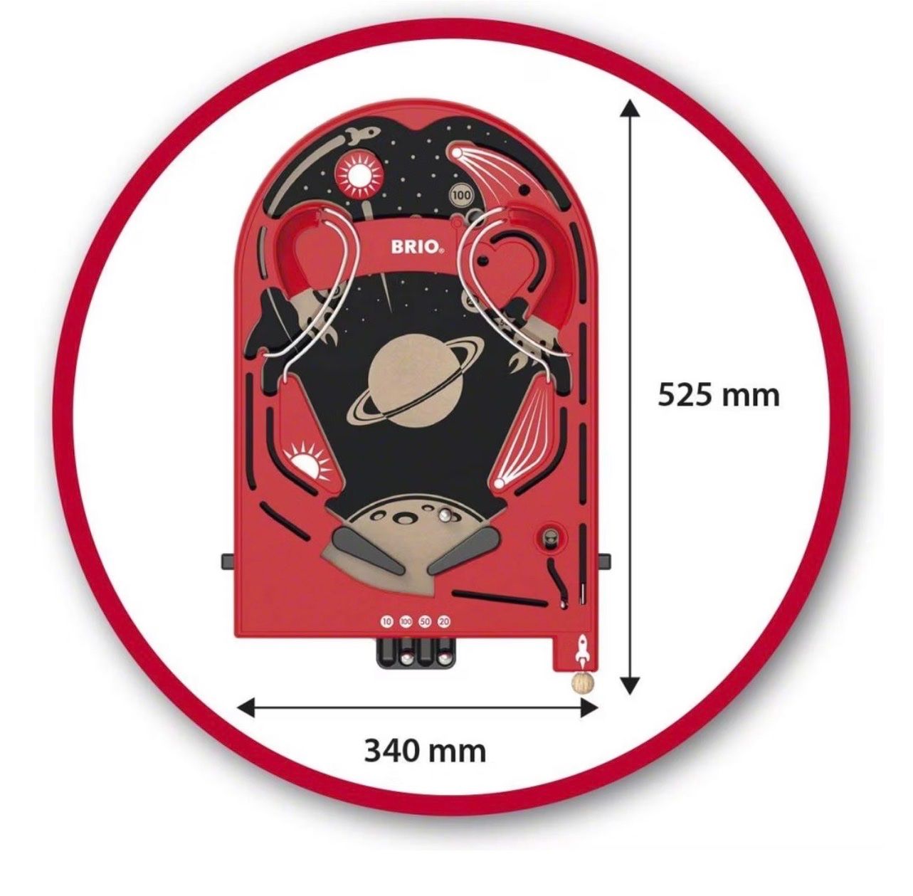 Flipper: Flipper BRIO rouge spatial - Jeu d'adresse parfait! – Usato da Les Avanchets venduto da Oro_Rog 2