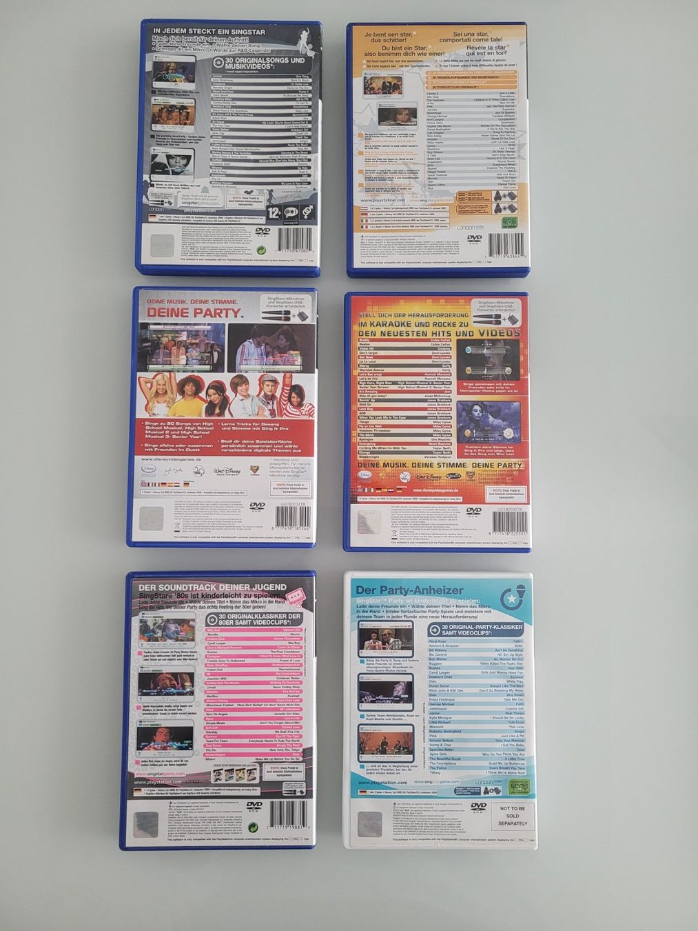 Giochi: 6x SingStar / Sing It / Playstation 2 (PAL) – Usato da Uezwil venduto da -Retrogames- 2