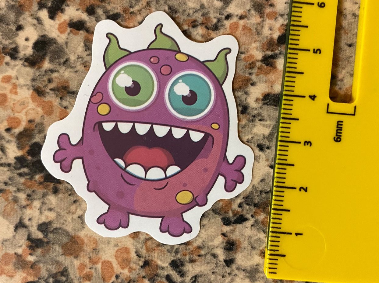 Sticker: 60x STICKER AUFKLEBER MONSTER – Nuovo e nell'imballaggio originale da chiasso venduto da Wulli 1