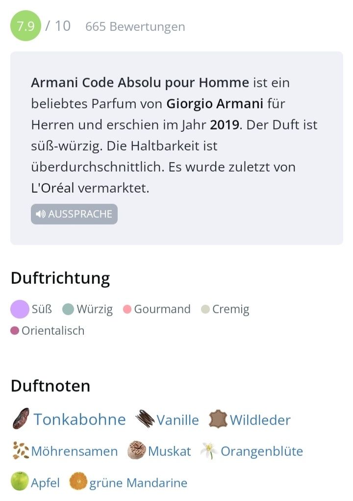 Armani Profumi & Eau de Toilette: ARMANI CODE ABSOLU FLAKON – Usato da St. Gallen venduto da CaliSunshine 3