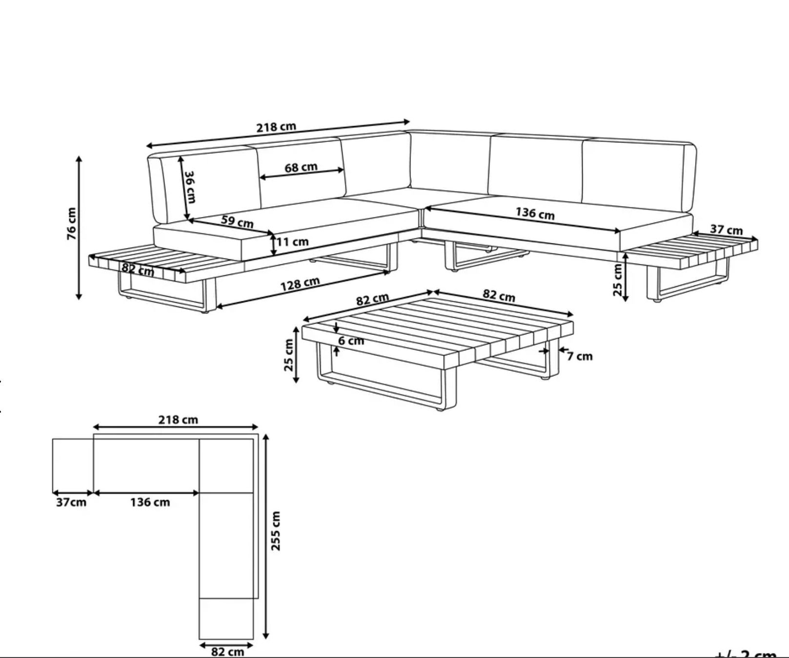Divani: Garten Ecksofa mit Tisch 5-Sitzer MYKONOS – Usato da Menziken venduto da qatrick 8