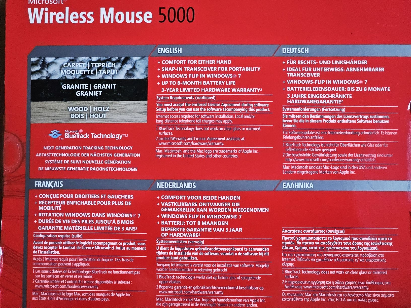 Microsoft Mouse: Microsoft Wireless Mouse 5000 - Vielseitig & Zuverlässig – Nuovo (secondo la descrizione) da Neftenbach venduto da Wummwila 1