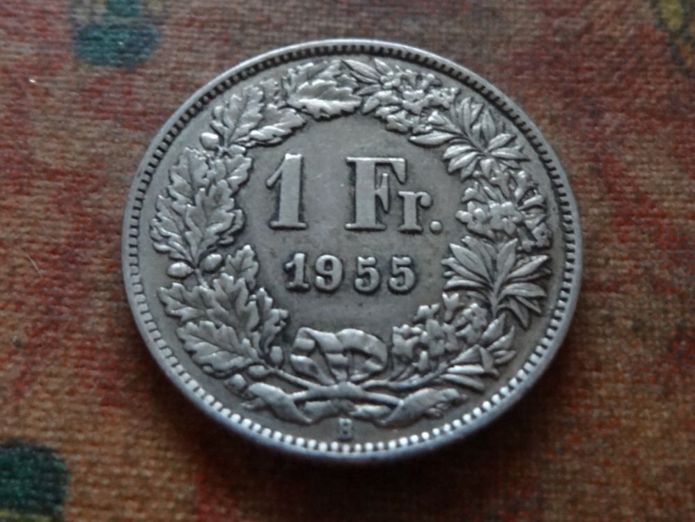 Tutti le monete: 1 Fr. 1955  (D) – Usato da Romanel-sur-Lausanne venduto da Swift13