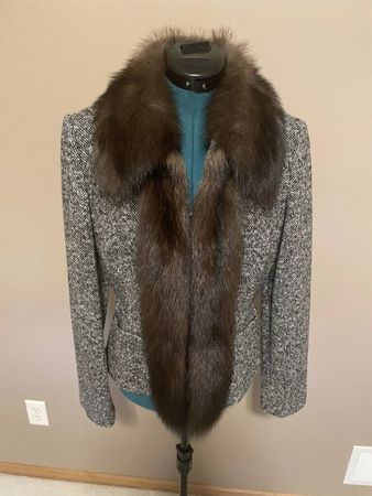 Blazer mit Zobel Fischer Pelz It 44/M fisher fur Jacke