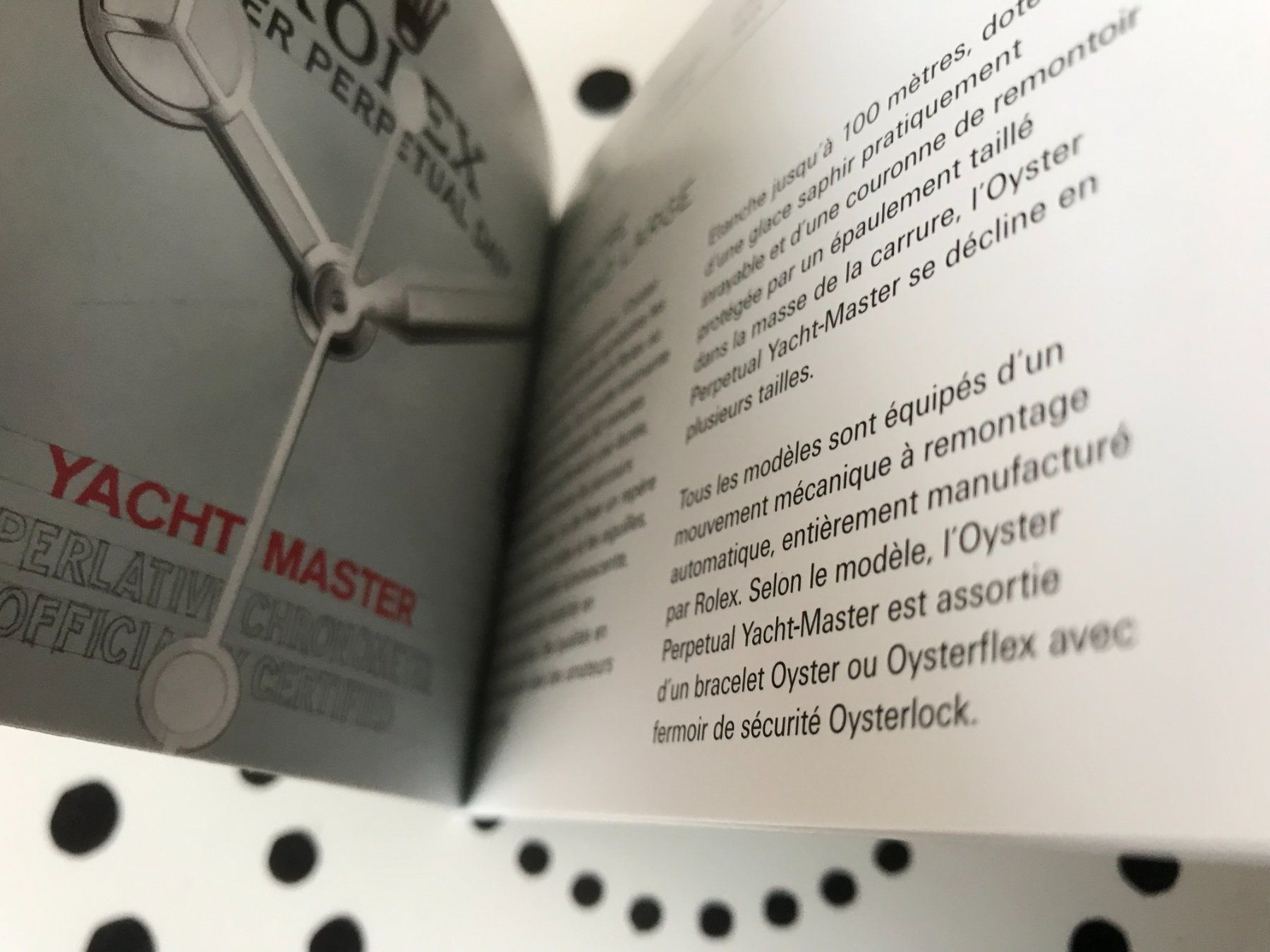 Documenti: ROLEX YACHT-MASTER - OPERATING INSTRUCTIONS - FR !!! – Nuovo (secondo la descrizione) da Epalinges venduto da dream-watch 3