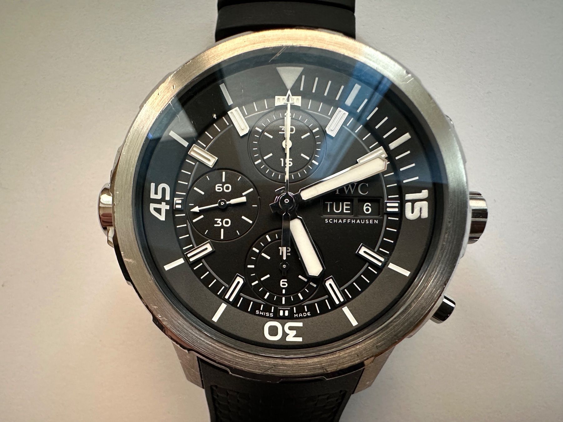 IWC Orologi: IWC Aquatimer Chronograph IW376803 Full-Set – Usato da Matten b. Interlaken venduto da cour13