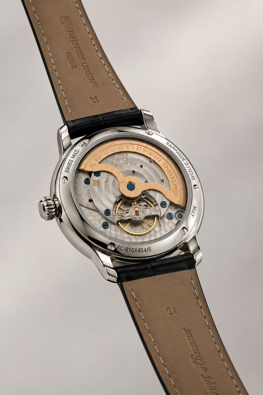 Frederique Constant Orologi: Frederique Constant Slimline Moonphase – Usato da Oberdorf BL venduto da Bildschirmschoner 1