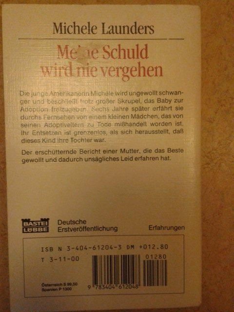 Bücher: Michele L. Meine Schuld wird nie vergehn – Gebraucht aus Basel von Alacant 2