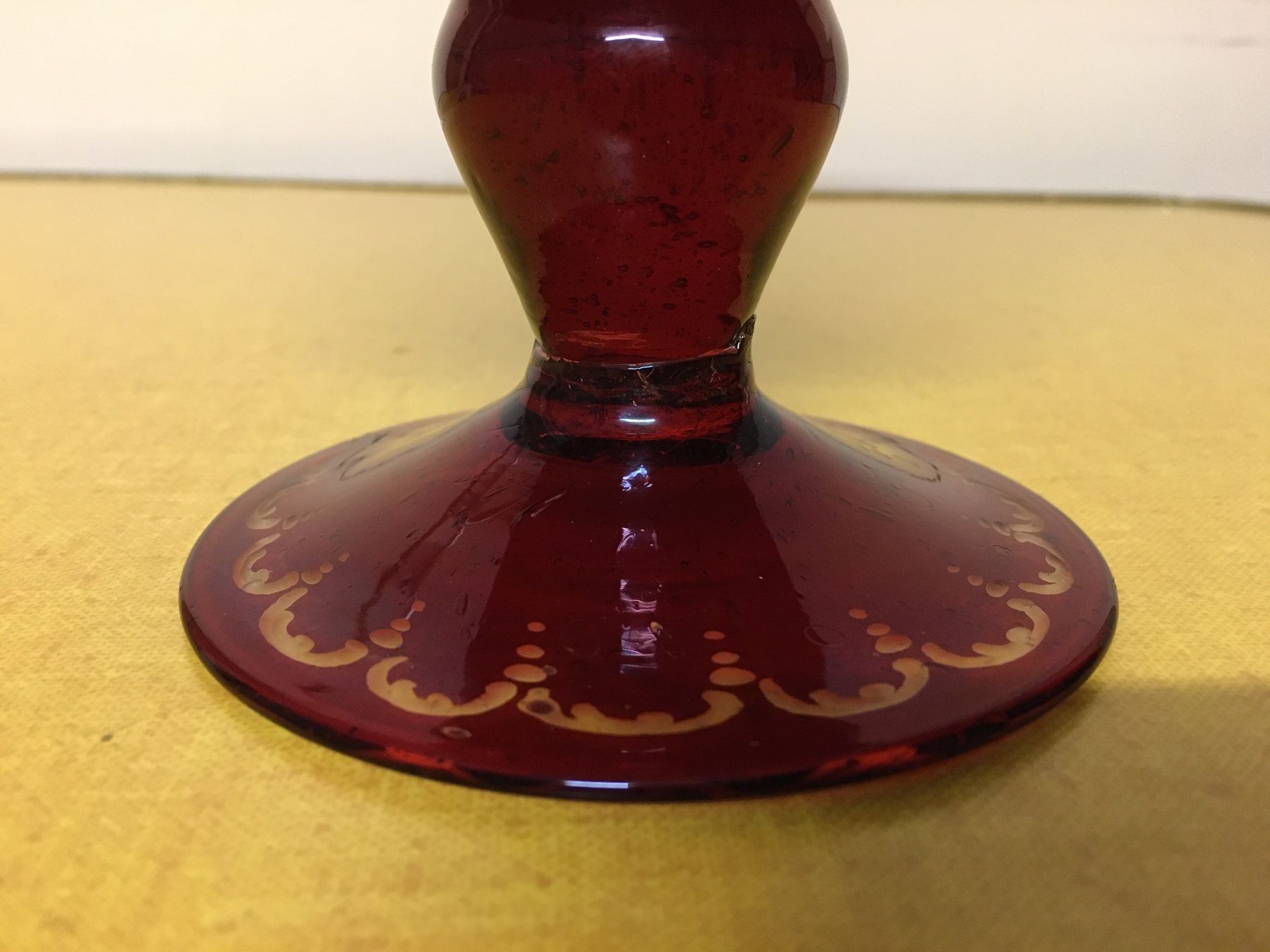 Bicchieri: Alte Böhmische Glas Pokal. – Usato da Lanzenhäusern venduto da vic63 1