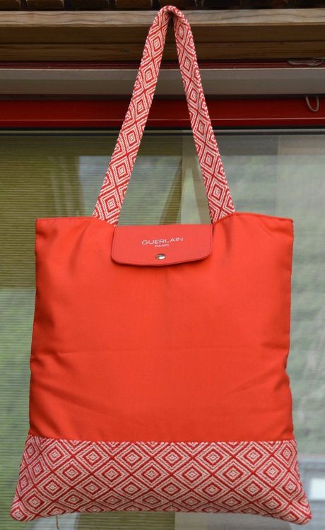 Sac De Sport Guerlain + Housse De Costume - Gris Et Blanc - Nylon - Homme
