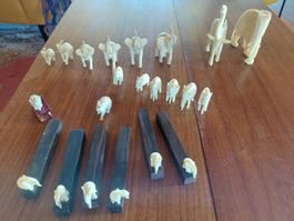 Collection éléphants en ivoire 