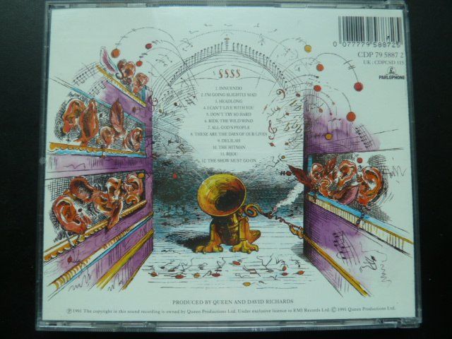 CD: Queen - Innuendo – Usato da Au ZH venduto da sikoku 2