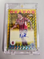 NOAH OKAFOR 24/25 Topps Chrome UCC Gold Geo. Refr/50 ACMilan