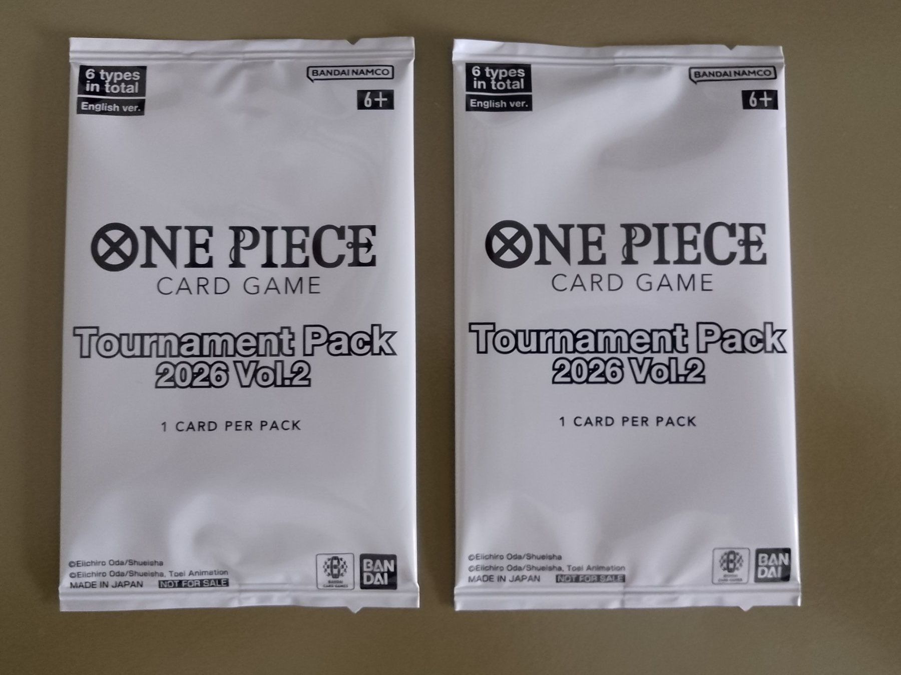 Bandai Carte collezionabili: One Piece 2x Tournament Pack 2026 Volume 2 Englisch – Nuovo e nell'imballaggio originale da Jona venduto da Stack