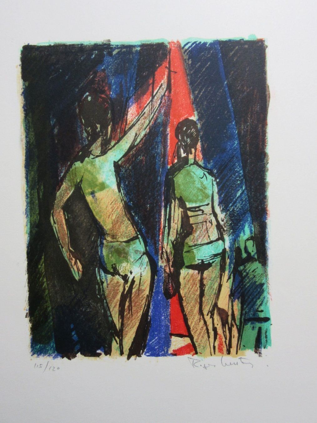 Grafica & Litografie: ROGER GERSTER LITHOGRAPHIE SIGNIERT NUMMERIERT – Usato da Gersau venduto da grafik-kunst 1